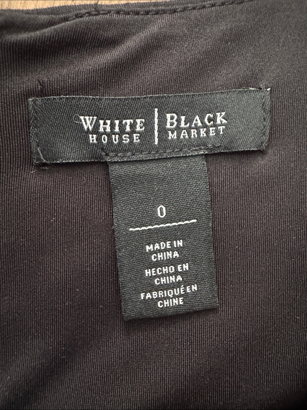 White House Black Market mid length dress size 0 white yellow accent - Picture 2 of 5